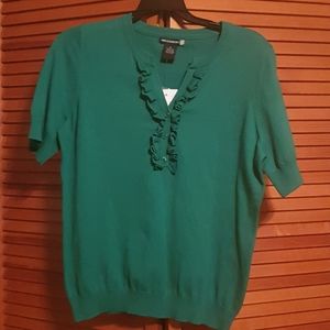 SweaterWorks green Sweater...new with tags